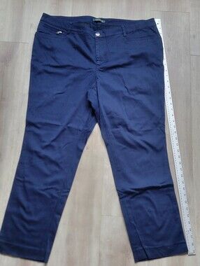 Ralph Lauren Dark Navy Straight-Leg Trousers